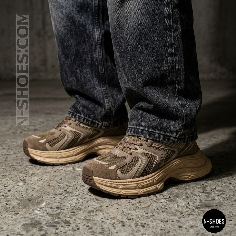 Стильные кроссовки Allsy 205186 202511 8809 Brown 5962
