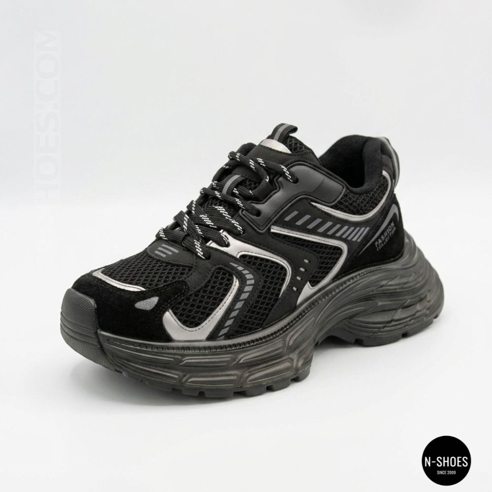 Массивные женские кроссовки Allsy 205185 204206 8809 Black 5963