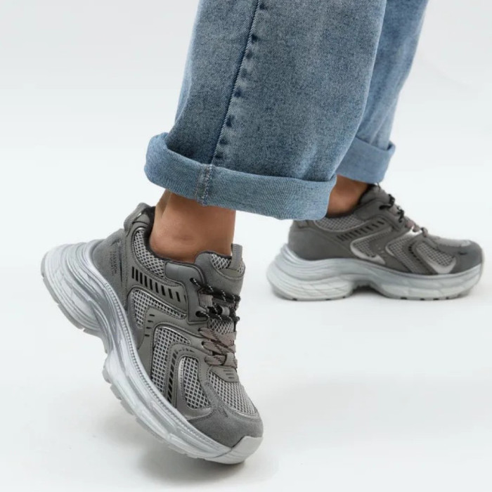Модные серые кроссовки Allsy 205187 202512 8809 Grey 5964