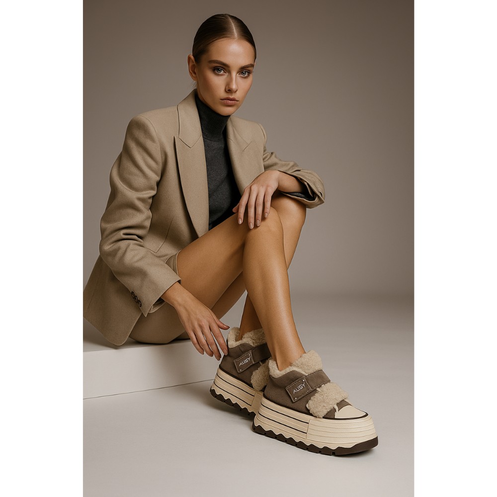 Зимові сліпони Allsy Lonza Glissane Brown 204930 202065 модель 5965