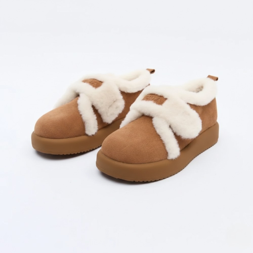 Жіночі зимові уггі Allsy Lonza з натуральної замші на липучці 203984 204779 203-8591-2-25ZM Camel 5967