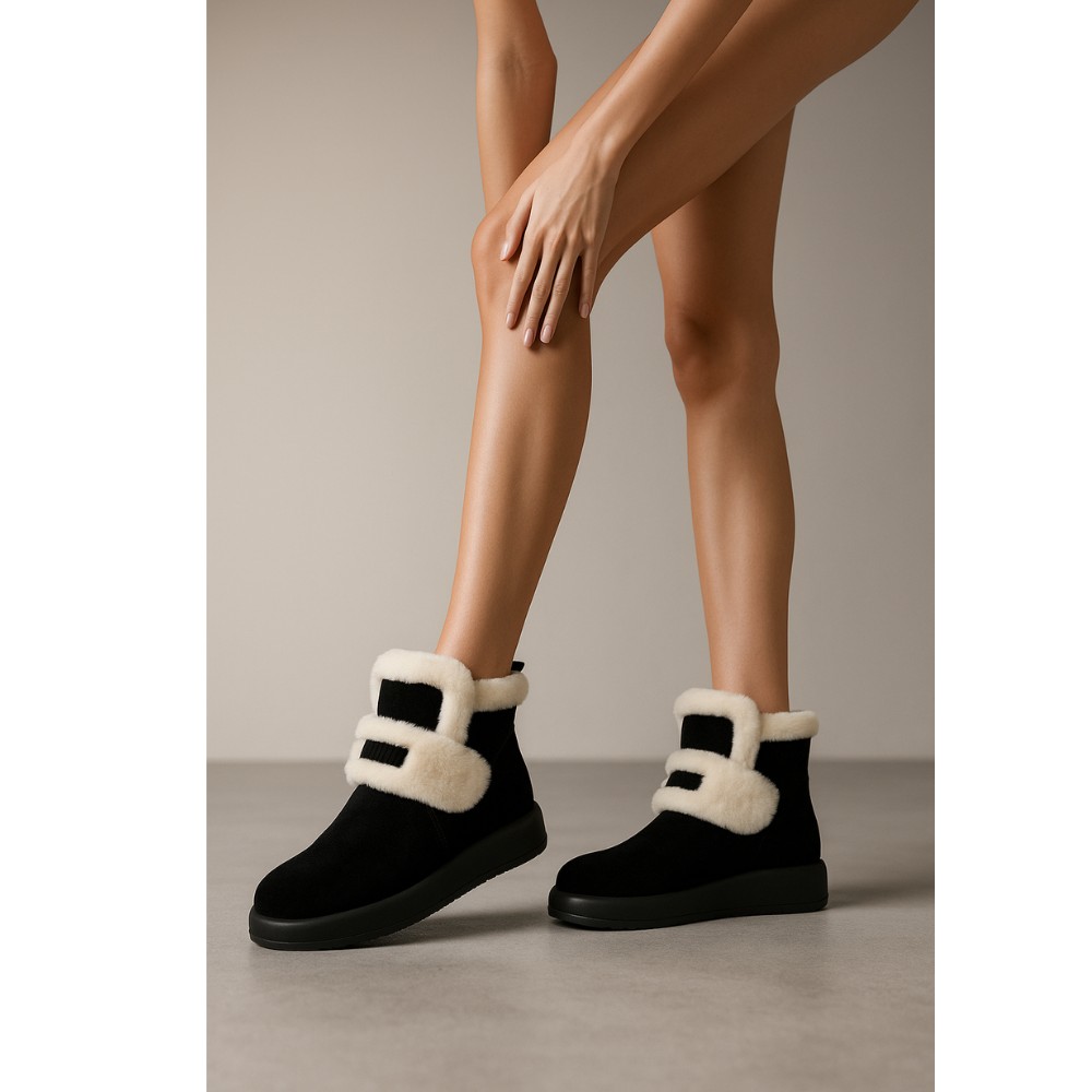 Жіночі чорні лофери Romax Comfort 1033-4V 5984 з натуральної замші