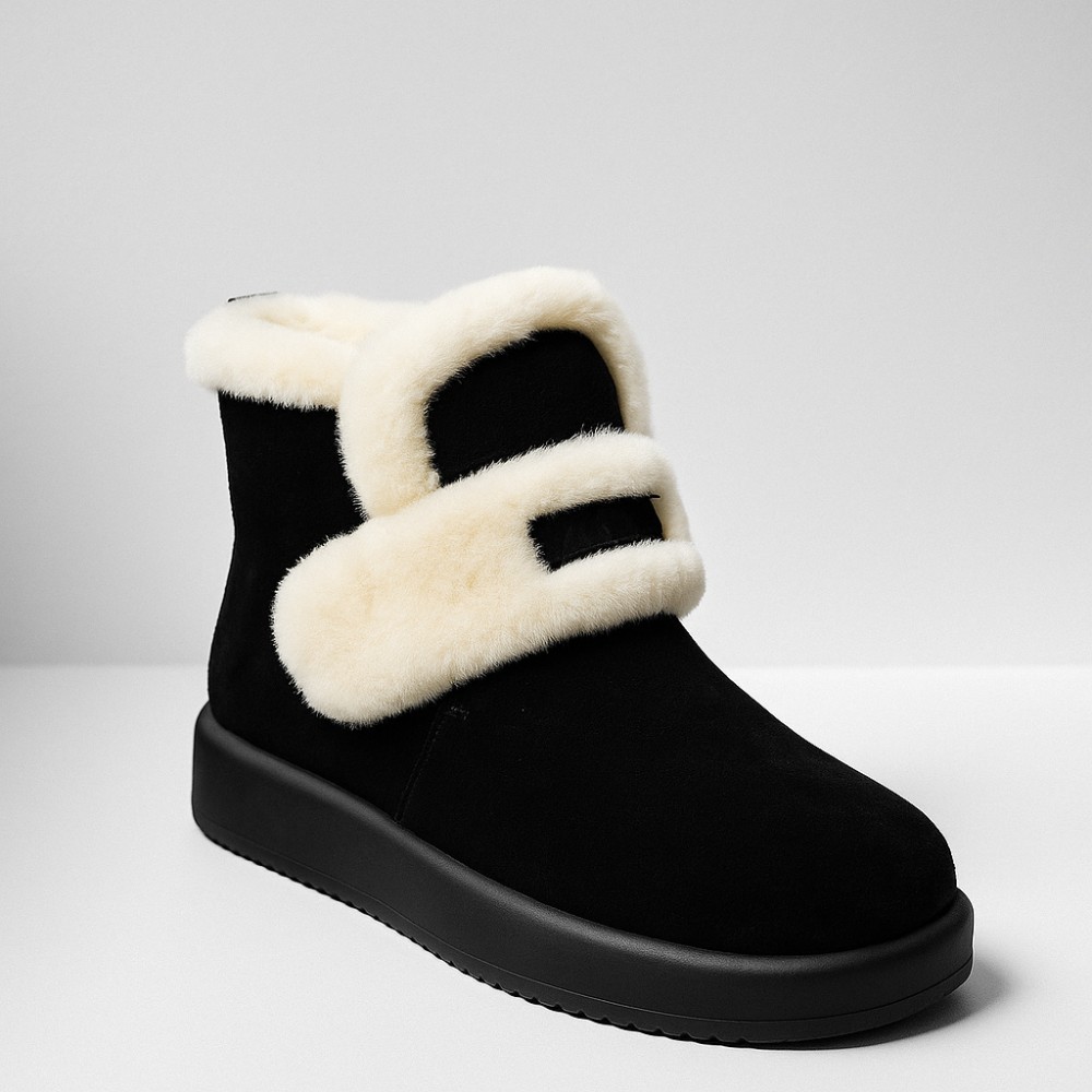 Жіночі чорні лофери Romax Comfort 1033-4V 5984 з натуральної замші