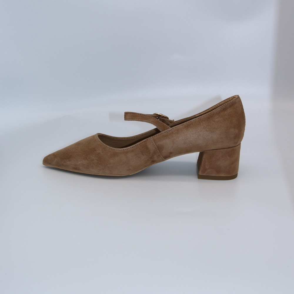 Классические туфли Mary Jane на блочном каблуке с ремешком Rylko (Польша) модель 5972