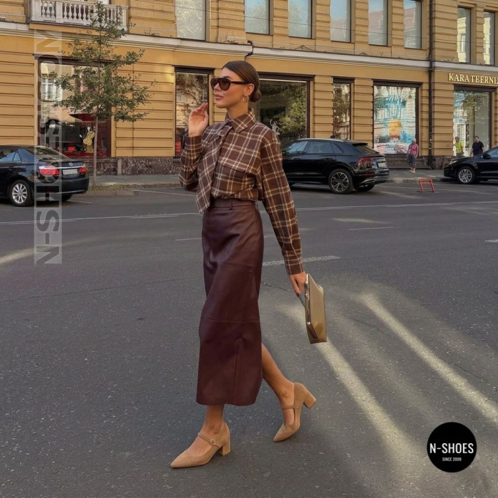 Вишукані бежеві Mary Jane Rylko 847 B4BM1-T1-6TWF 36847 5972