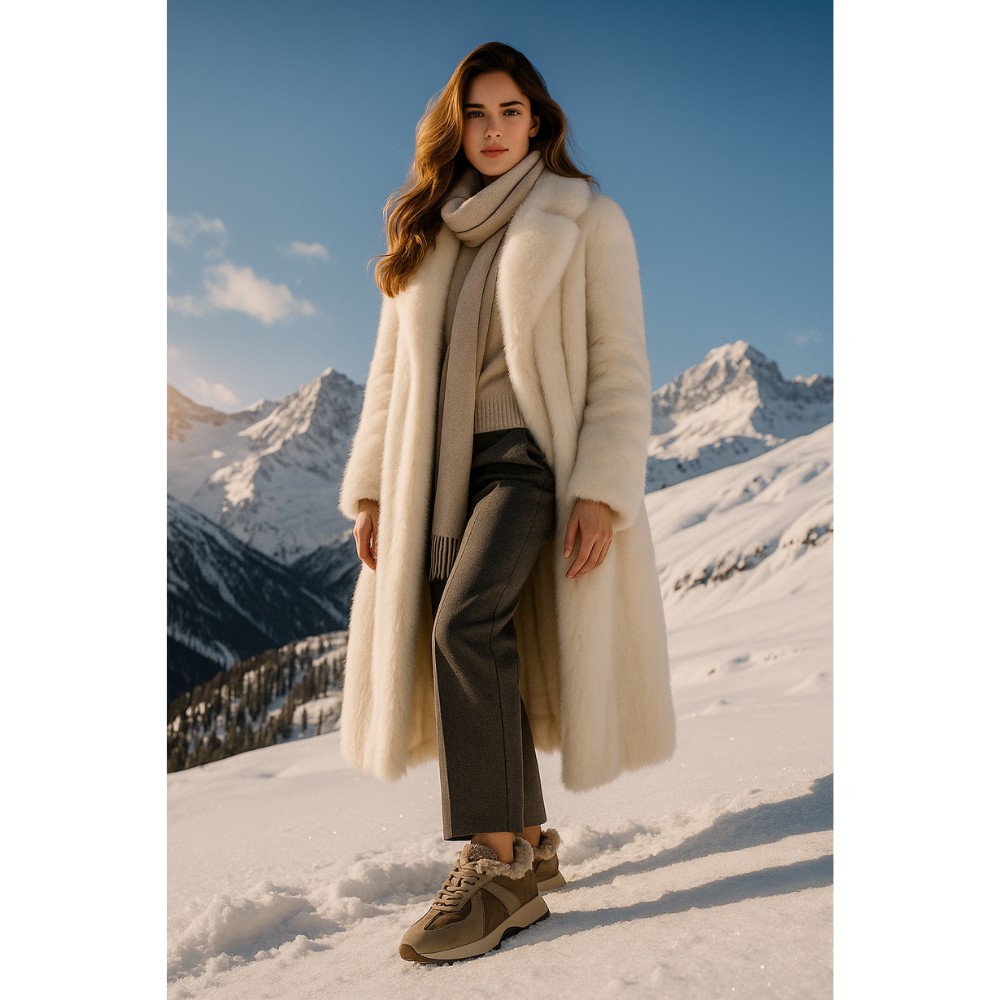 Жіночі зимові кросівки Allsy Lonza Brown модель 5976