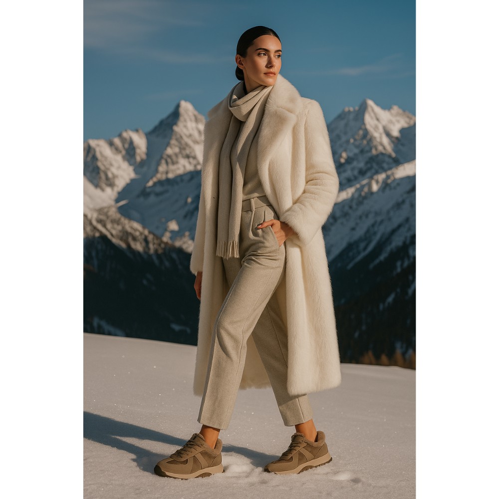 Жіночі зимові кросівки Allsy Lonza Brown модель 5976