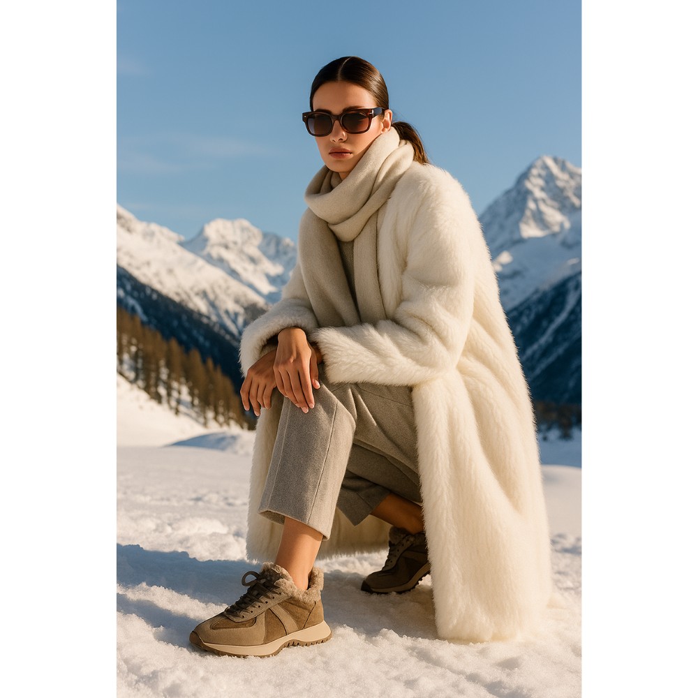 Жіночі зимові кросівки Allsy Lonza Brown модель 5976