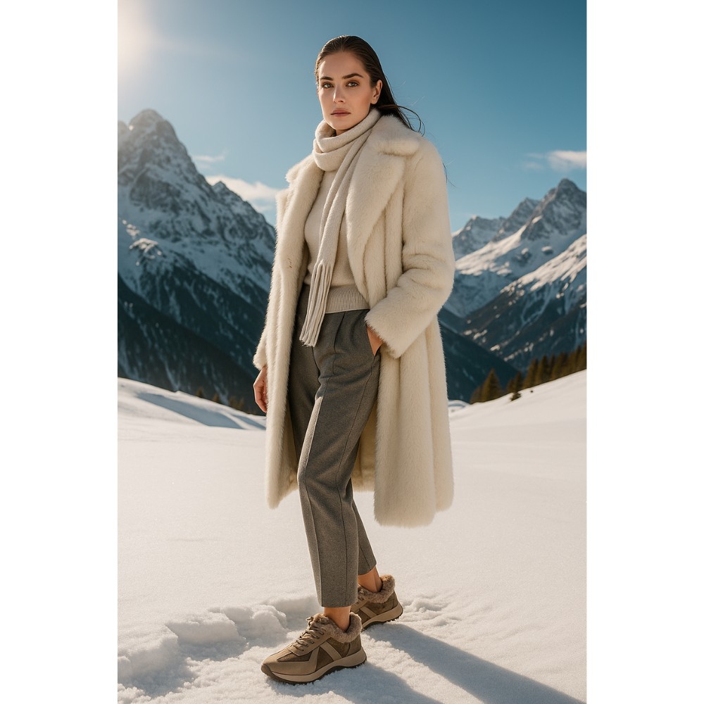 Жіночі зимові кросівки Allsy Lonza Brown модель 5976