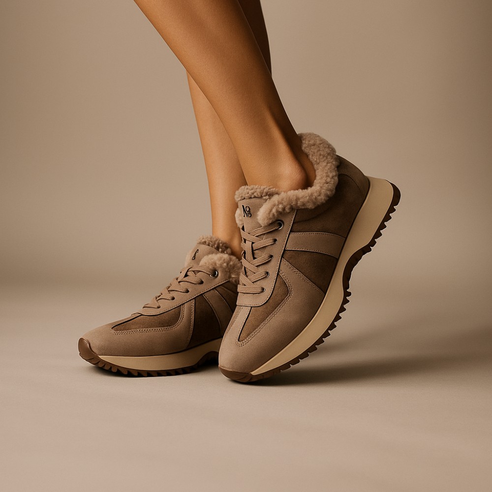 Жіночі зимові кросівки Allsy Lonza Brown модель 5976