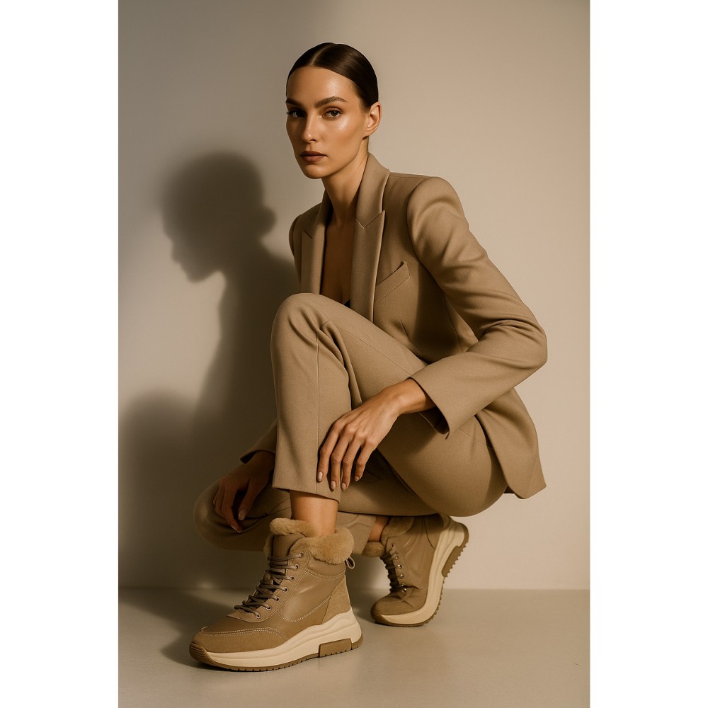 Жіночі зимові черевики Allsy Lonza 204151 Brown модель 5978