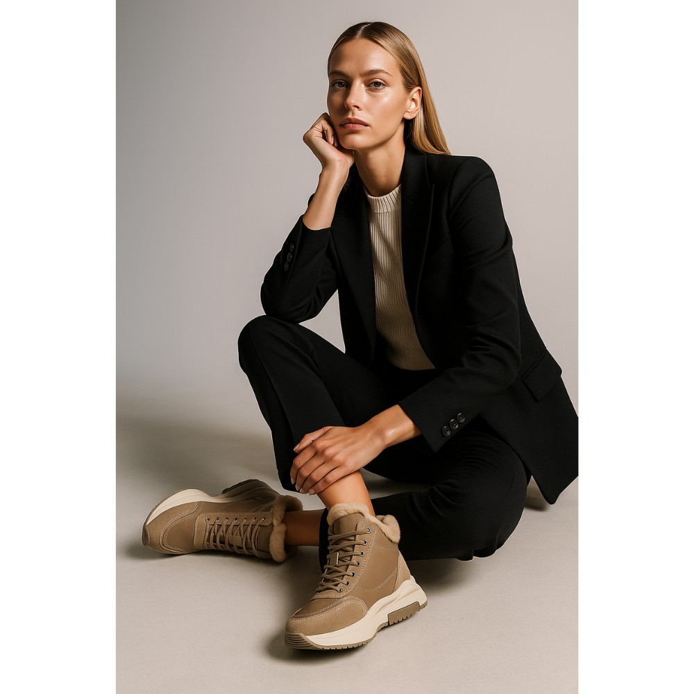 Жіночі зимові черевики Allsy Lonza 204151 Brown модель 5978