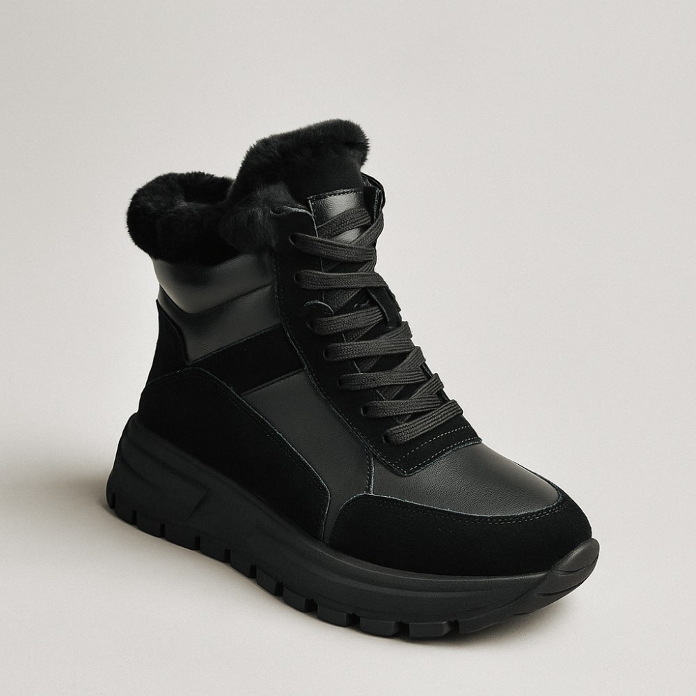 Жіночі зимові черевики Allsy Lonza 204146 Black модель 5979
