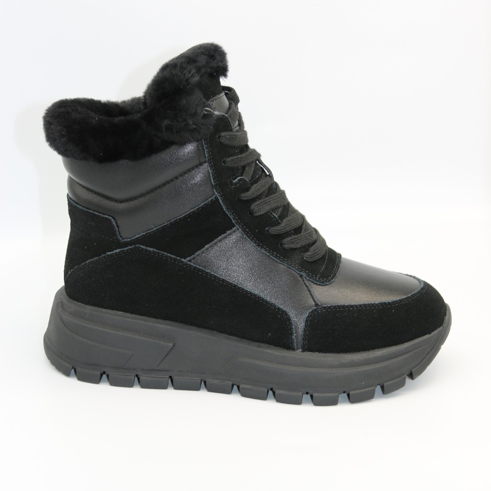 Жіночі зимові черевики Allsy Lonza 204146 Black модель 5979