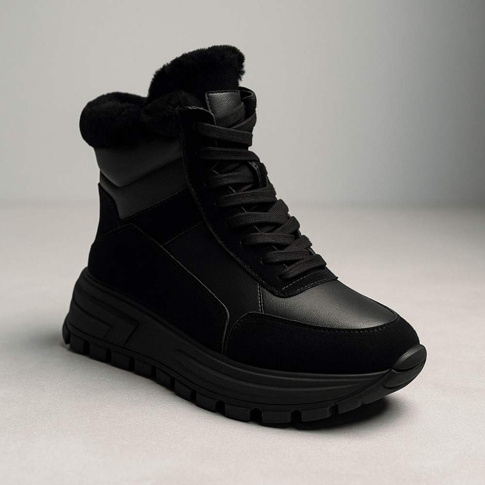 Жіночі зимові черевики Allsy Lonza 204146 Black модель 5979