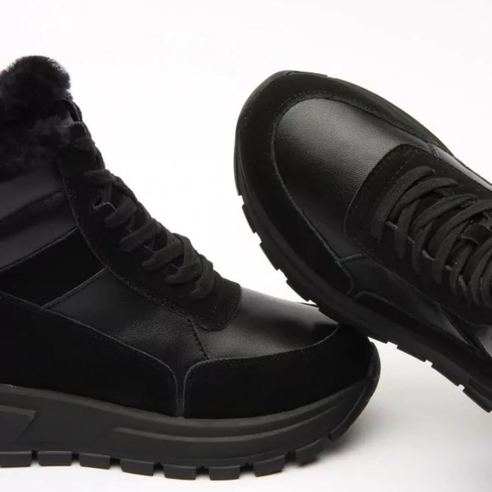 Жіночі зимові черевики Allsy Lonza 204146 Black модель 5979