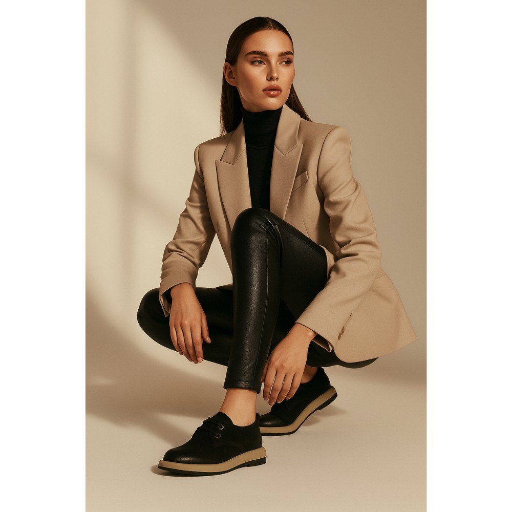 Женские туфли Allsy Lonza Black модель 5981