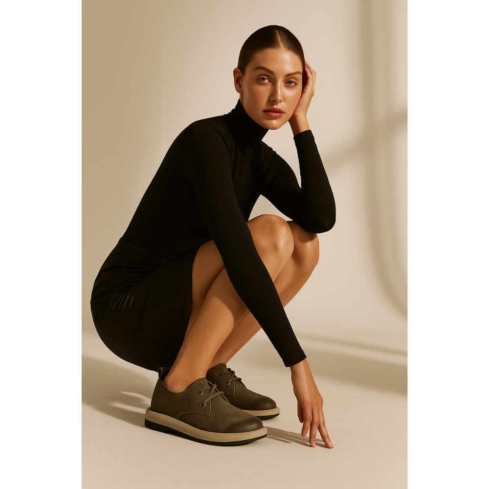 Туфлі жіночі коричневі Allsy Lonza Grey 206130 модель 5982