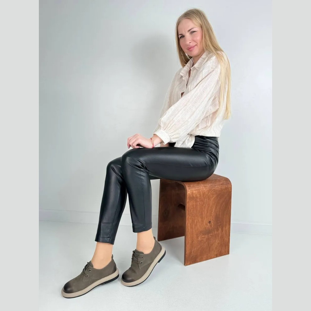 Туфлі жіночі коричневі Allsy Lonza Grey 206130 модель 5982