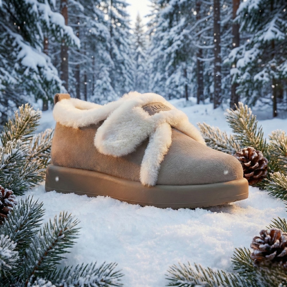 Women's Winter Allsy Lonza Suede Ugg Boots with Velcro