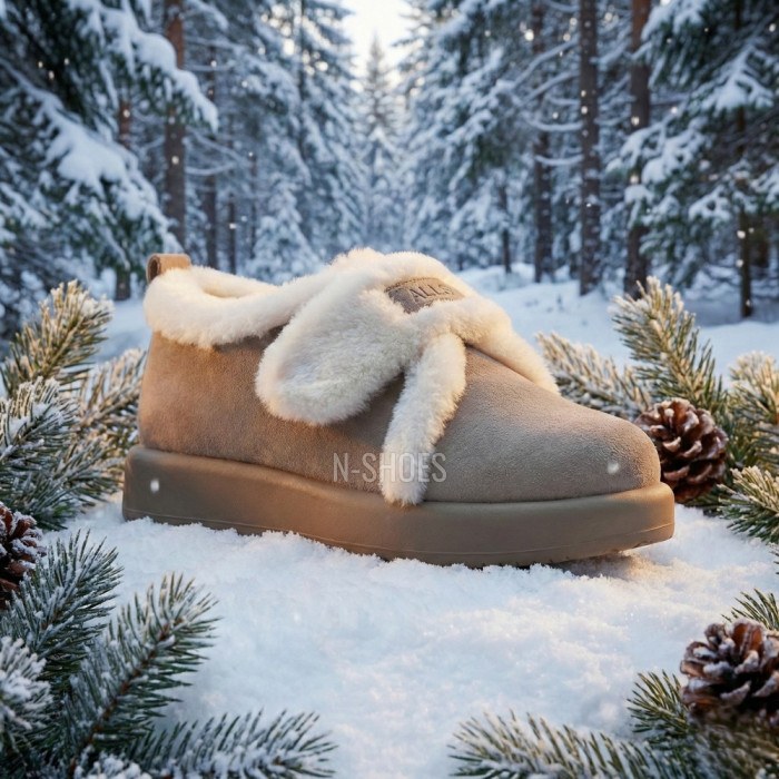 Women's Winter Allsy Lonza Suede Ugg Boots with Velcro
