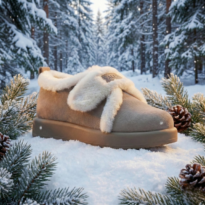 Women's Winter Allsy Lonza Suede Ugg Boots with Velcro