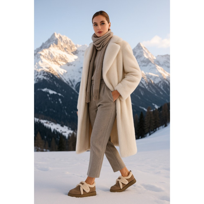 Women's Winter Allsy Lonza Suede Ugg Boots with Velcro