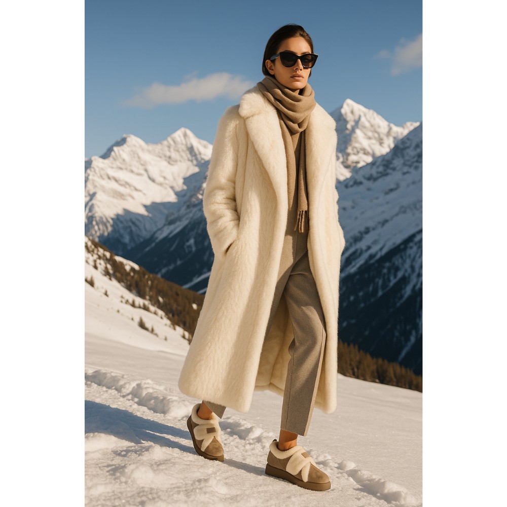 Жіночі зимові уггі Allsy Lonza із замші на липучці модель 5985