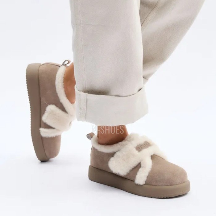Women's Winter Allsy Lonza Suede Ugg Boots with Velcro