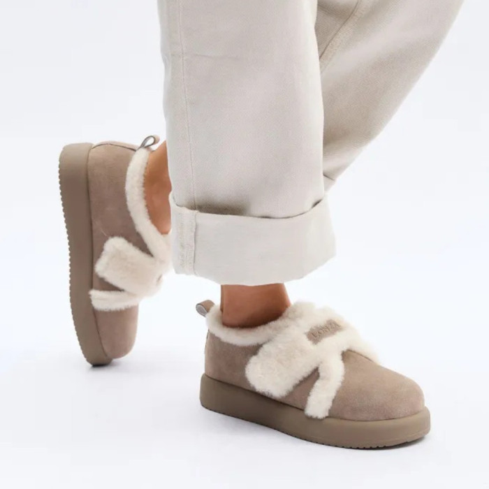 Women's Winter Allsy Lonza Suede Ugg Boots with Velcro