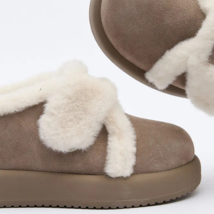Women's Winter Allsy Lonza Suede Ugg Boots with Velcro