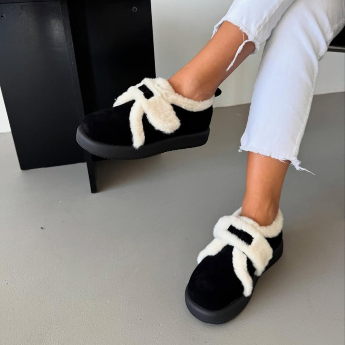 Women's Winter Allsy Lonza Suede Ugg Boots with Velcro