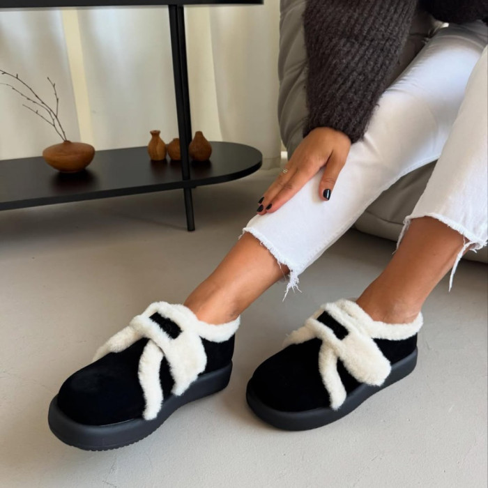 Women's Winter Allsy Lonza Suede Ugg Boots with Velcro