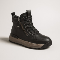 Жіночі зимові черевики Allsy Lonza 203264 580-HX830-2PM Black 5986 з утепленням із натуральної цигейки