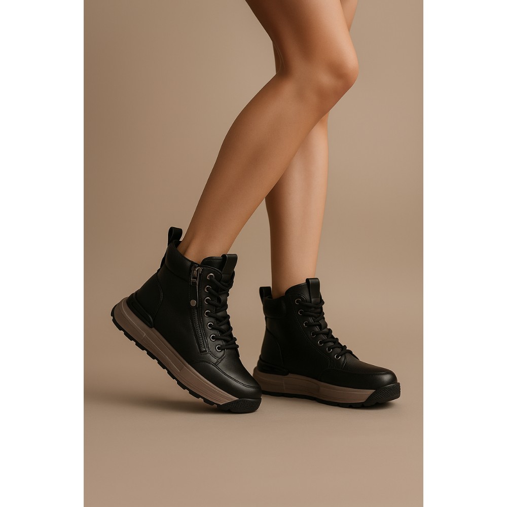 Жіночі зимові черевики Allsy Lonza 203264 з цигейкою модель 5986