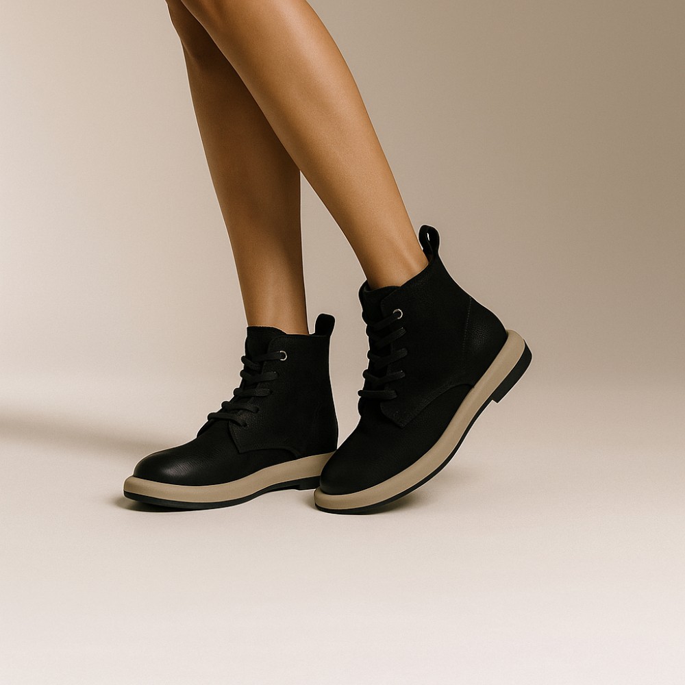 Женские демисезонные ботинки Allsy Lonza 204022 из натурального нубука модель 5988