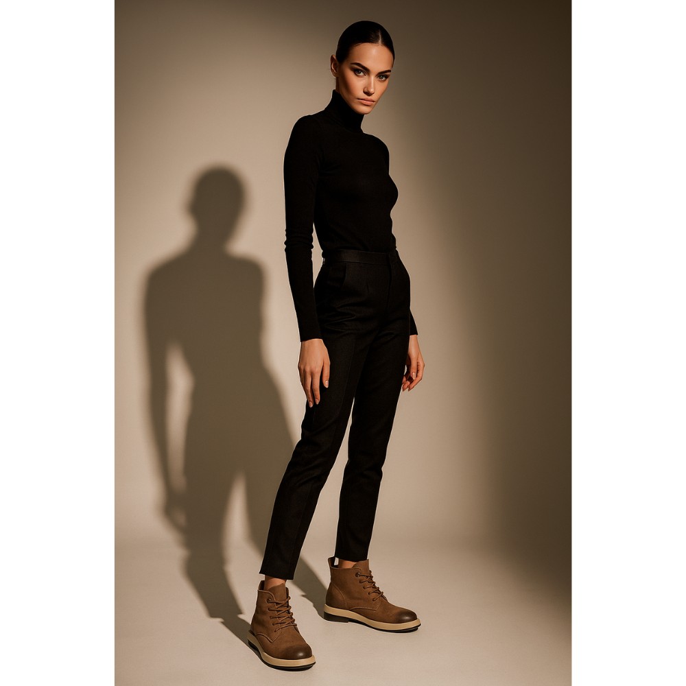 Комфортні жіночі ботинки Allsy Lonza 204027 25Z53R002-6 5989 з нубуку