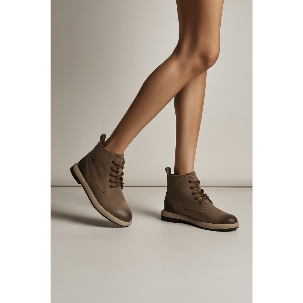 Комфортні жіночі ботинки Allsy Lonza 204027 25Z53R002-6 5989 з нубуку