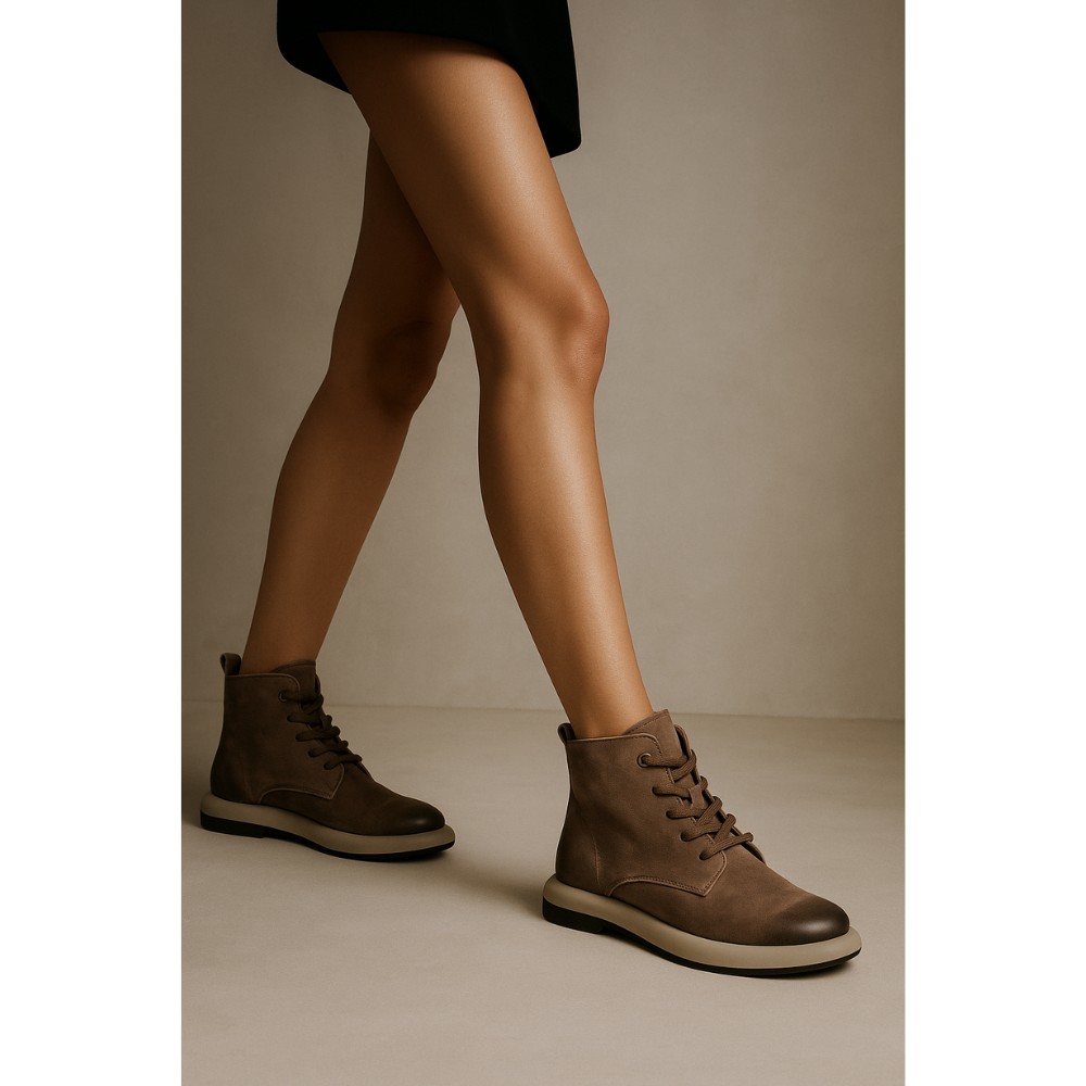 Комфортні жіночі ботинки Allsy Lonza 204027 25Z53R002-6 5989 з нубуку