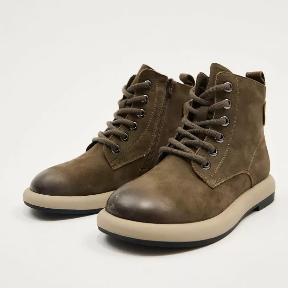 Комфортні жіночі ботинки Allsy Lonza 204027 25Z53R002-6 5989 з нубуку