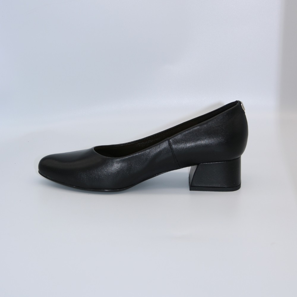 Women’s Black Leather Pumps Sala 20356-08 5990