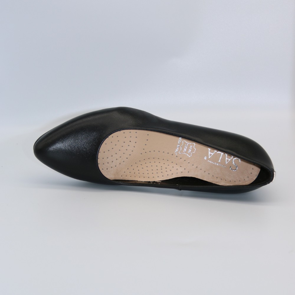 Women’s Black Leather Pumps Sala 20356-08 5990