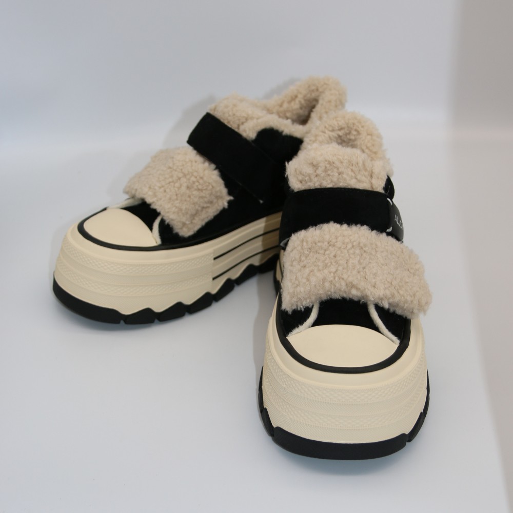 Жіночі чорні черевики Allsy Lonza Glissane 204929 202059 624D150-3 5991 з липучкою