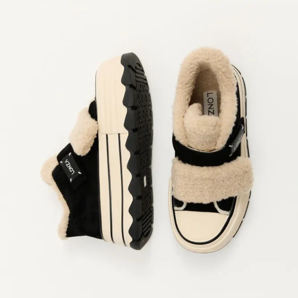 Жіночі чорні черевики Allsy Lonza Glissane 204929 202059 624D150-3 5991 з липучкою