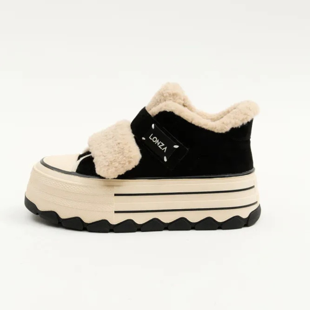 Жіночі чорні черевики Allsy Lonza Glissane 204929 202059 624D150-3 5991 з липучкою