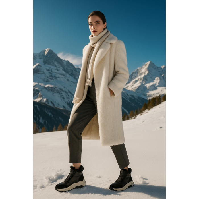 Women’s Winter Boots Allsy Lonza 204152 Black Genuine Leather