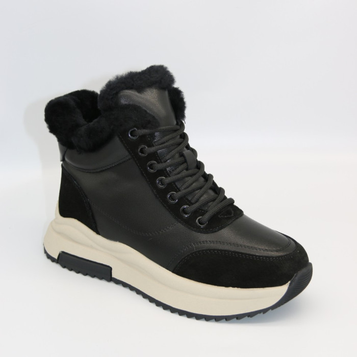 Women’s Winter Boots Allsy Lonza 204152 Black Genuine Leather