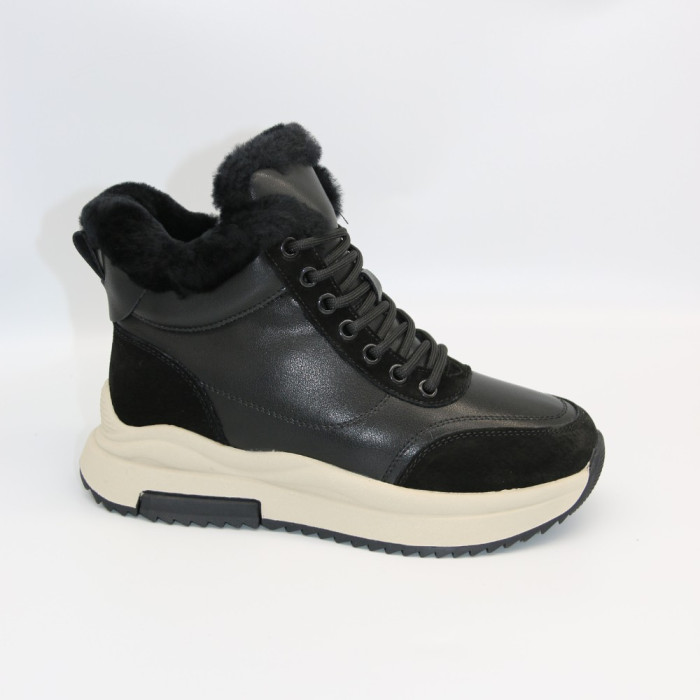 Women’s Winter Boots Allsy Lonza 204152 Black Genuine Leather