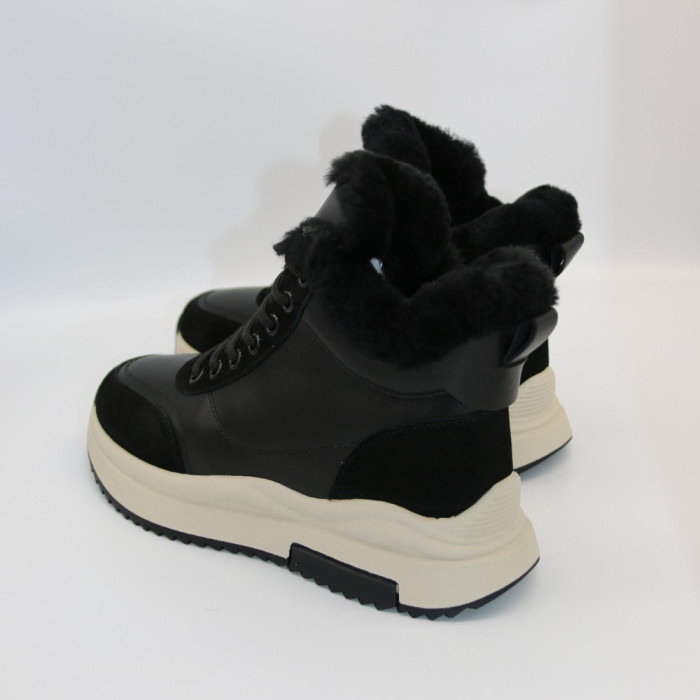 Women’s Winter Boots Allsy Lonza 204152 Black Genuine Leather