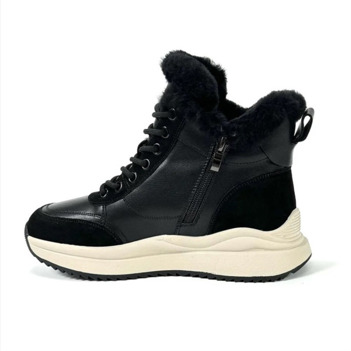Women’s Winter Boots Allsy Lonza 204152 Black Genuine Leather